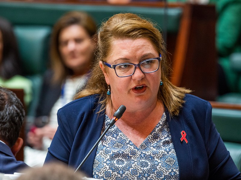 Crime Prevention Minister Natalie Hutchins introduced the Nazi Symbol Prohibition Bill into Parliament