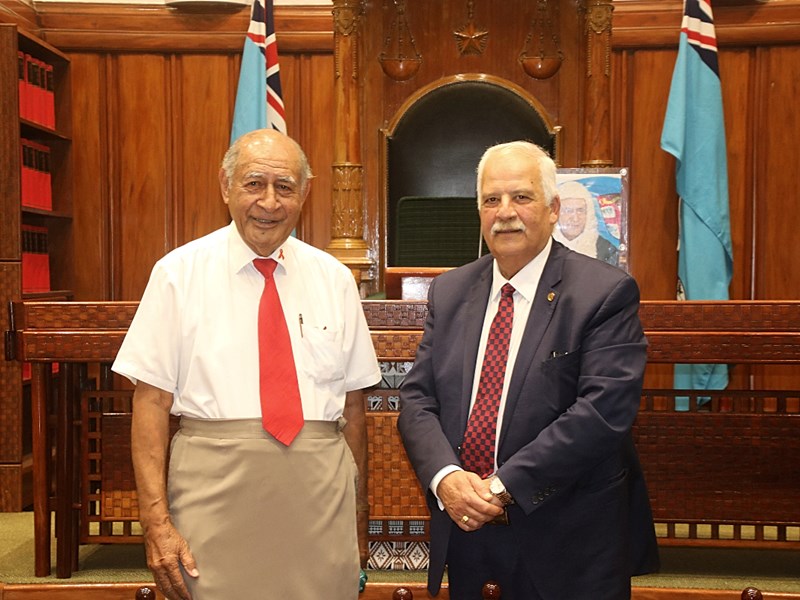 Fiji's Speaker and Victoria's Legislative Council President met in Suva.