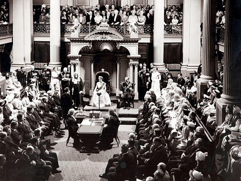 From the archive: Queen Elizabeth II opening the 39th Parliament