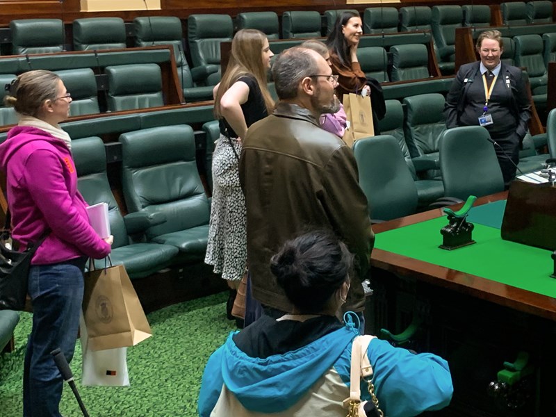 Teachers welcomed to Parliament House