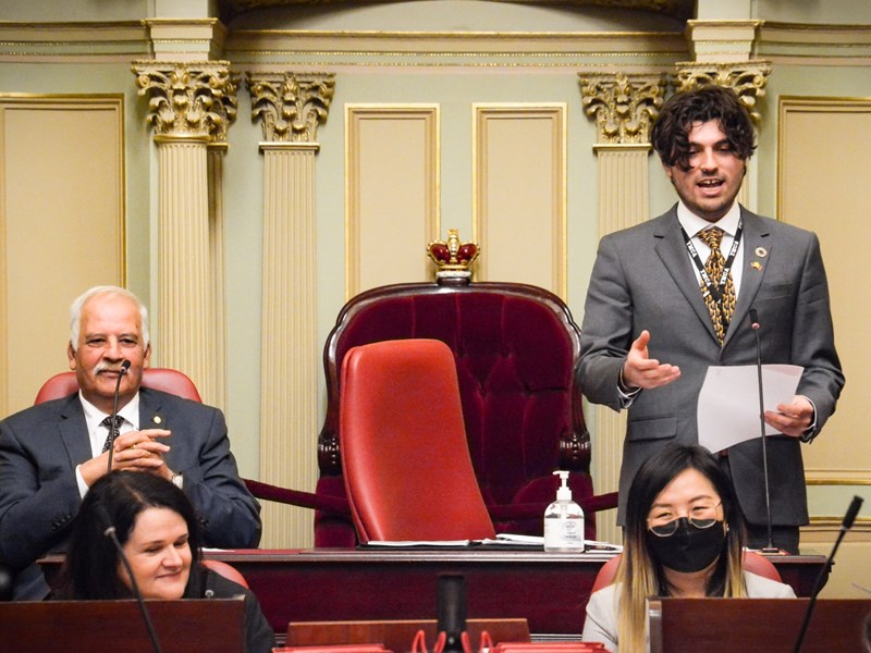 Opening of YMCA Victoria Youth Parliament 2022 in the Legislative Council chamber.