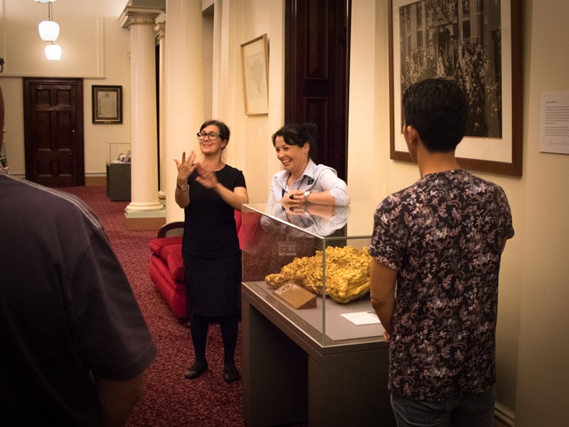 Public tours in Auslan are among measures to enhance accessibility at Parliament House.