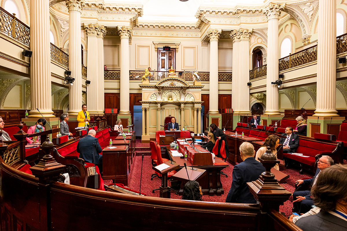 The Legislative Council during a debate.