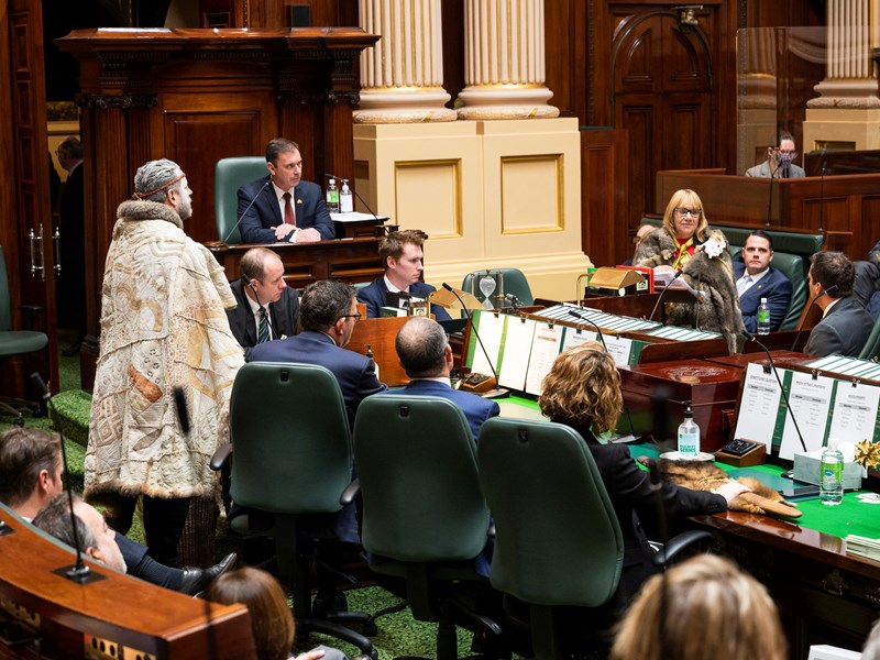 First Peoples' Assembly members address Parliament 